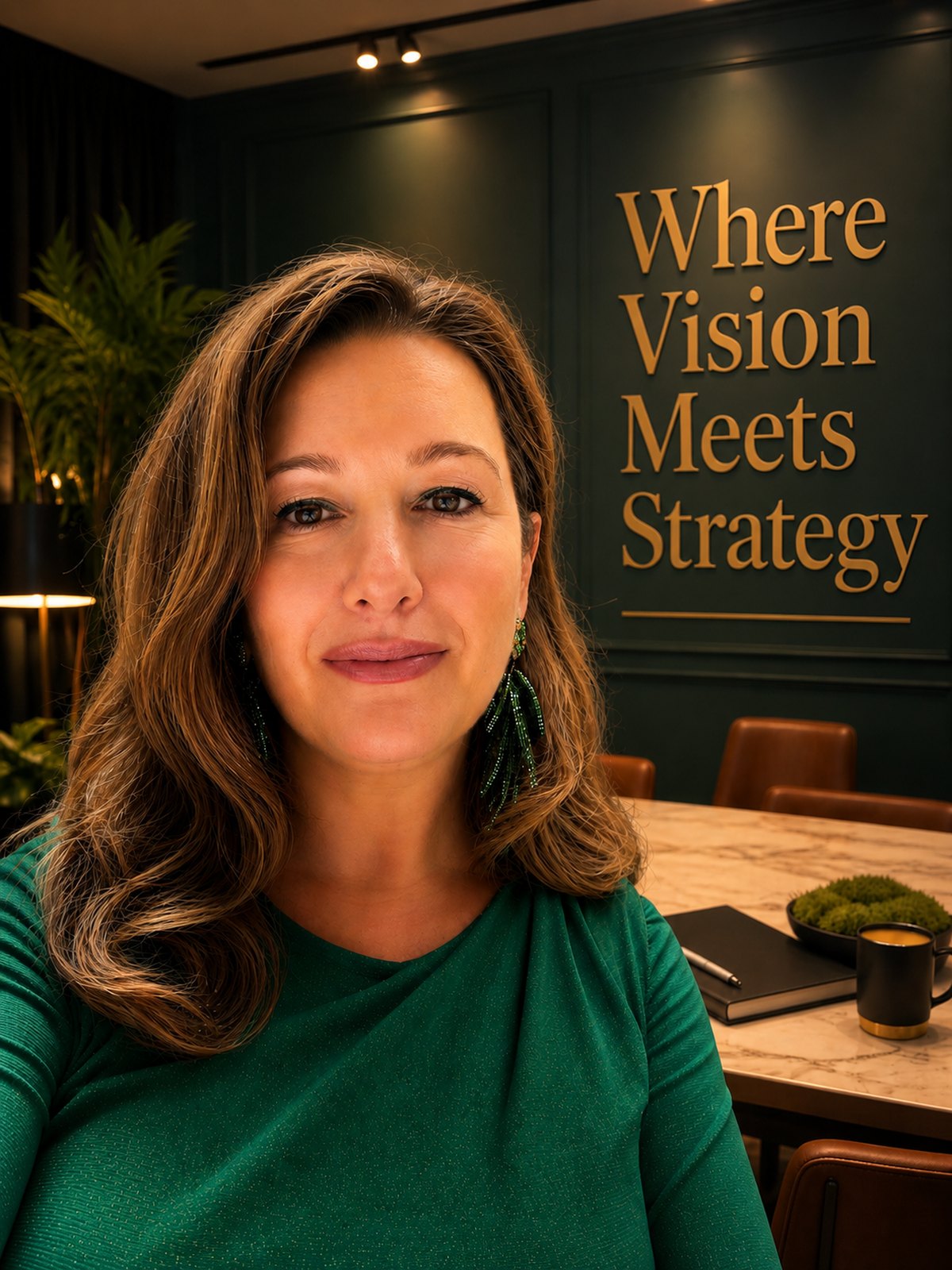 Katerina Bucciarelli, civil engineer and real estate broker, in her Miami office